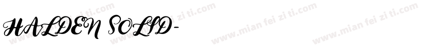 HALDEN SOLID字体转换